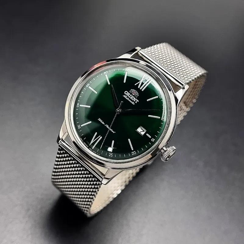 Orient Bambino Version 6 Green Dial Men's Watch- RA-AC0018E30B